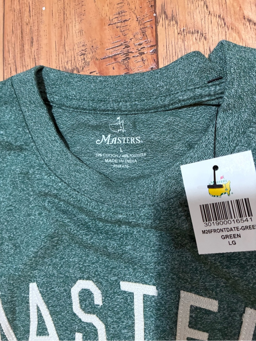 Masters Green Heather Crewneck T-Shirt - Picture 3 of 3